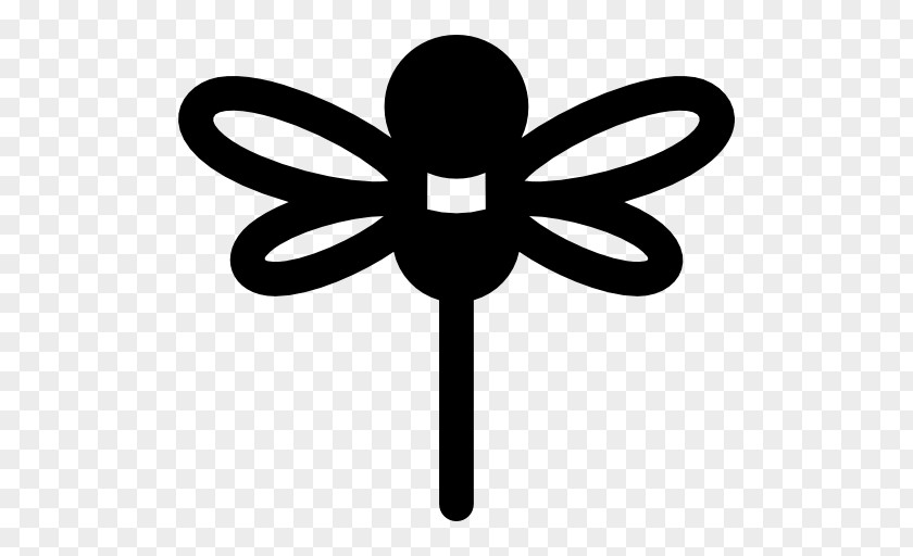 Dragon Fly Symbol White Flower Clip Art PNG
