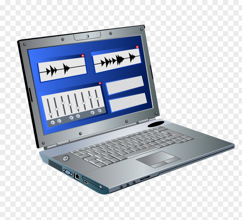 Free Stock Vector Cartoon Computer Piano Musical Keyboard Instrument PNG