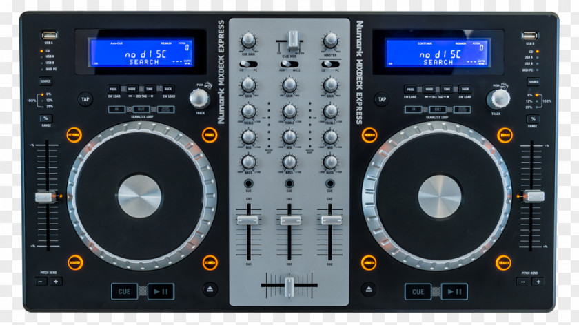 Mixing DJ Controller Disc Jockey Virtual Audio Mixers PNG