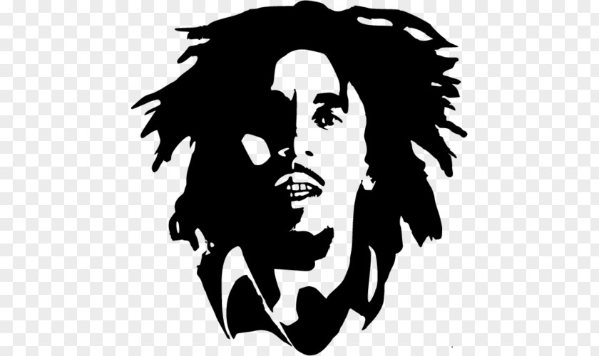 Silhouette Rasta Wall Decal Poster Stencil PNG