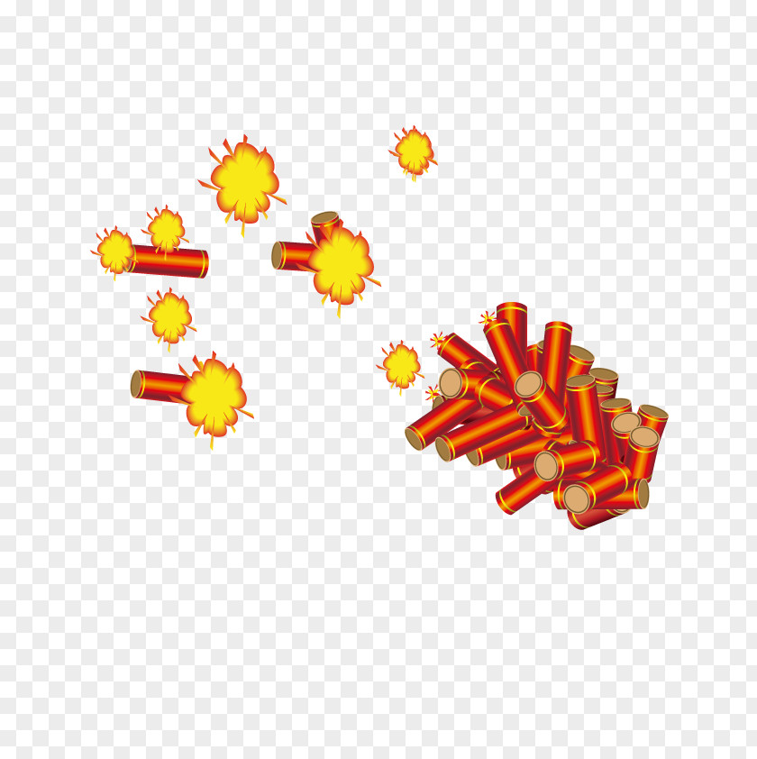 Vector Exploding Firecrackers PNG