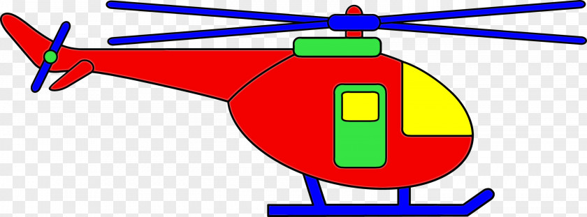 Yellow Rotor Helicopter Cartoon PNG