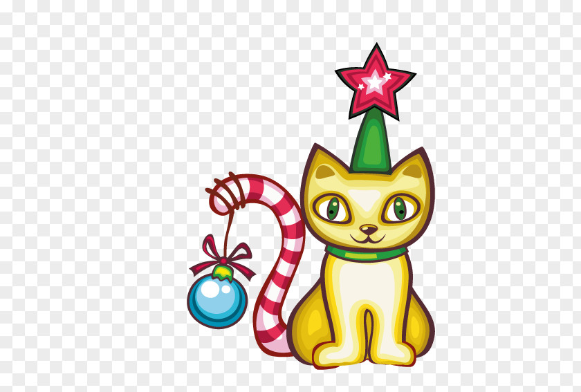 Christmas Kitten Cat Vecteur PNG