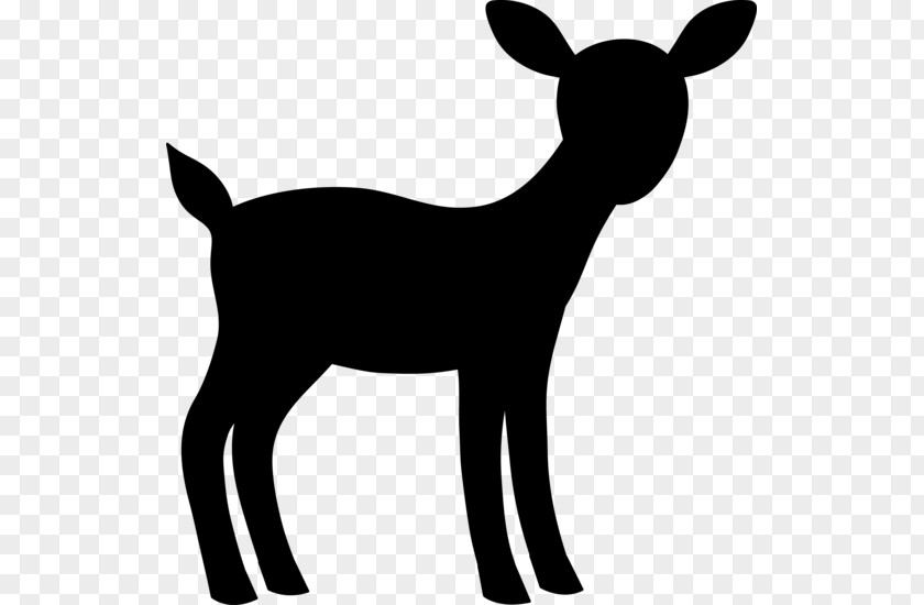 M Deer Clip Art Goat Donkey Black & White PNG