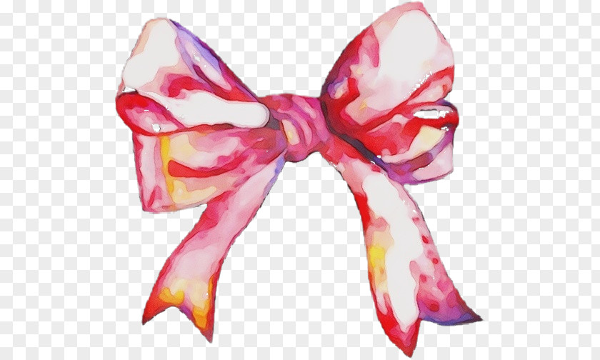 Magenta Hair Accessory Bow Tie PNG