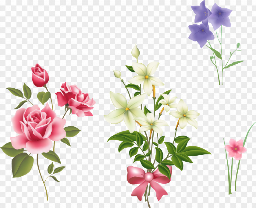 Vector Flowers Rose Pink Flower Clip Art PNG