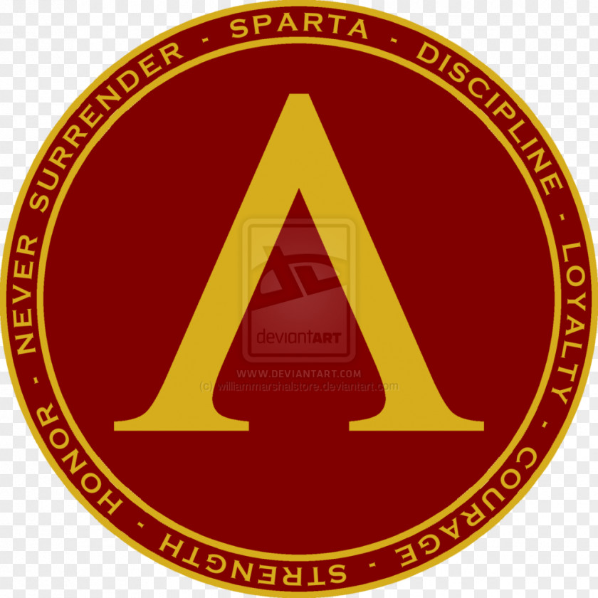 Gold Seal Spartan Army Shield Aspis Molon Labe PNG
