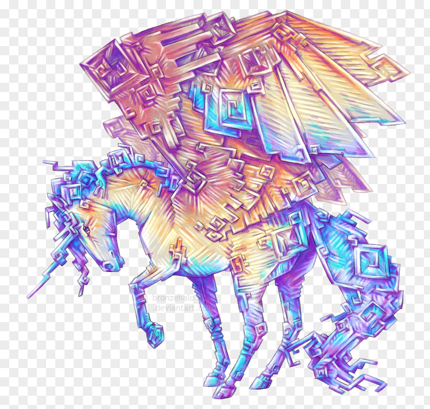 Horse Bismuth Drawing Watercolor Painting PNG