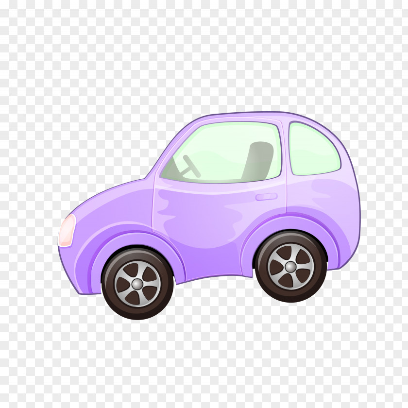 Purple Car Balloon PNG