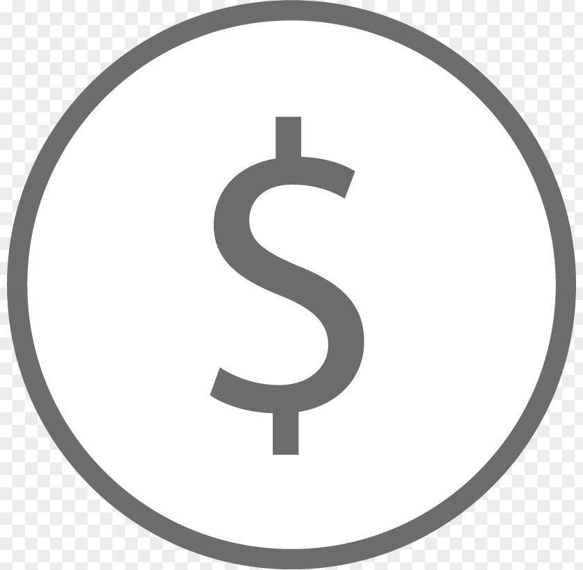 Black And White Dollar Sign Vector Graphics Illustration Information Image PNG