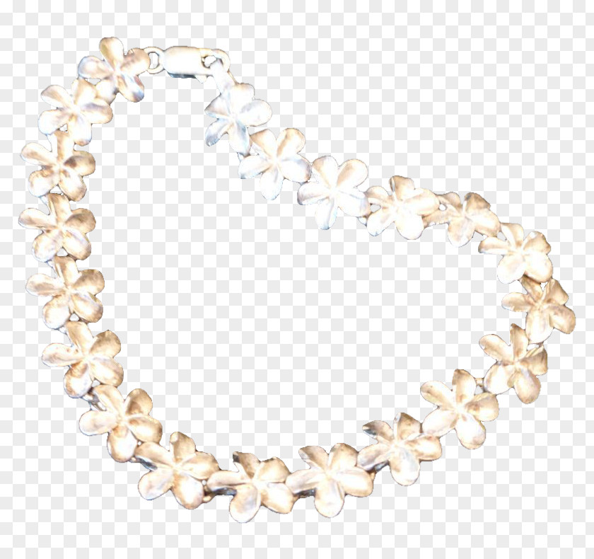 Jewellery Frosted Silver Five Flower Bracelet Sterling PNG