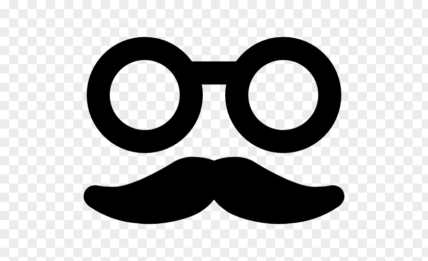 Moustache MacArthur Eye Care Glasses PNG