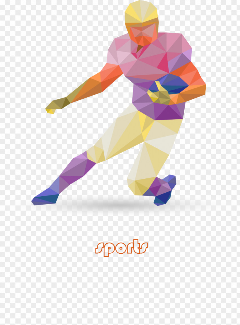 American Football Player Design PNG