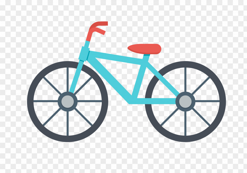 Vector Bike Material Bicycle Pedal Wheel Tire Frame Road PNG