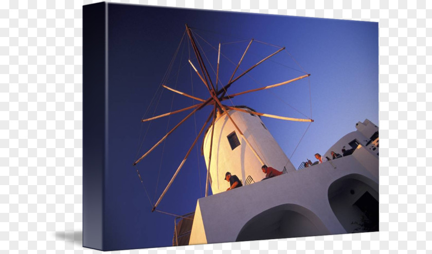 Windmill Greece Stock Photography Energy PNG