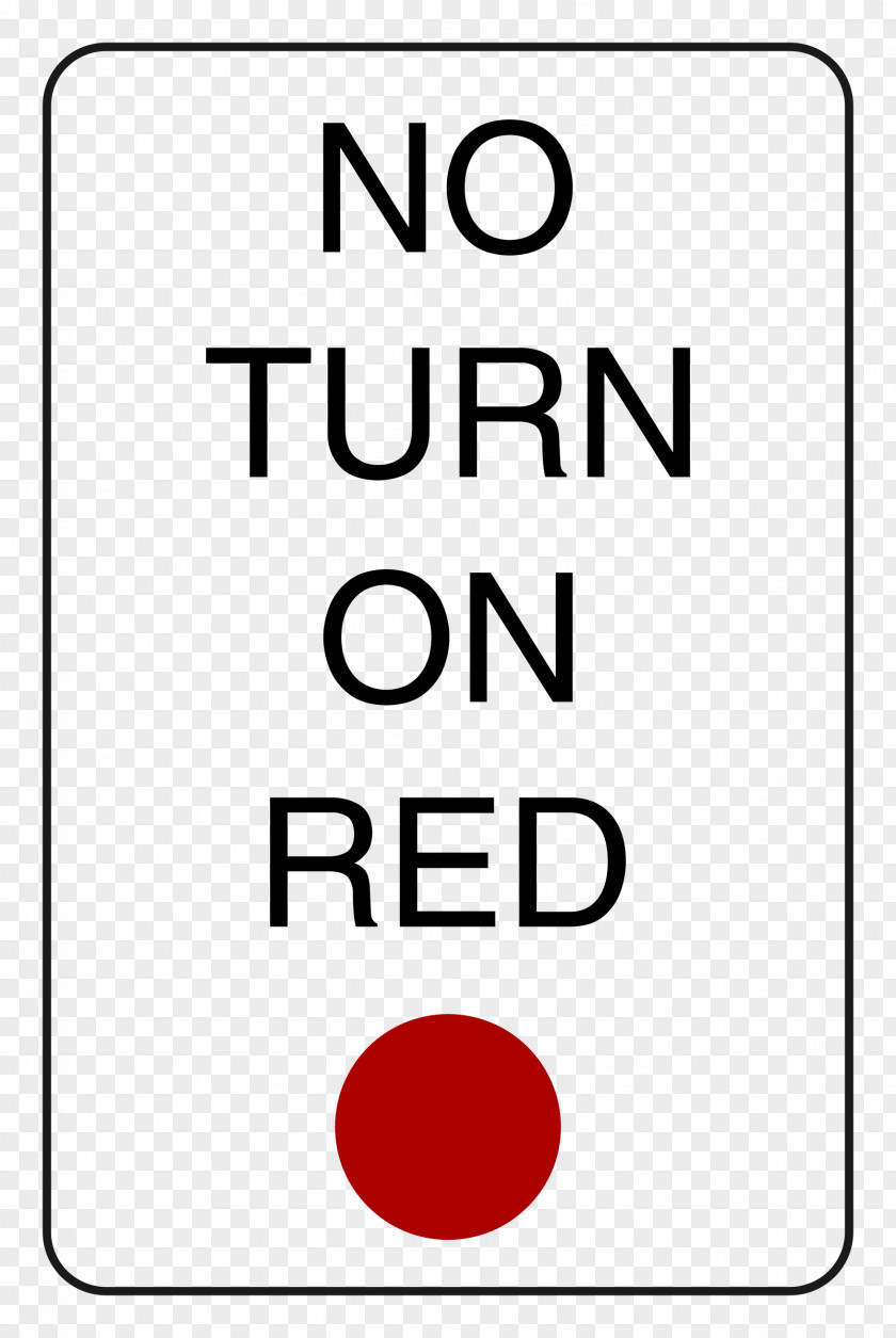 No Turn On Red Traffic Sign Light Regulatory PNG