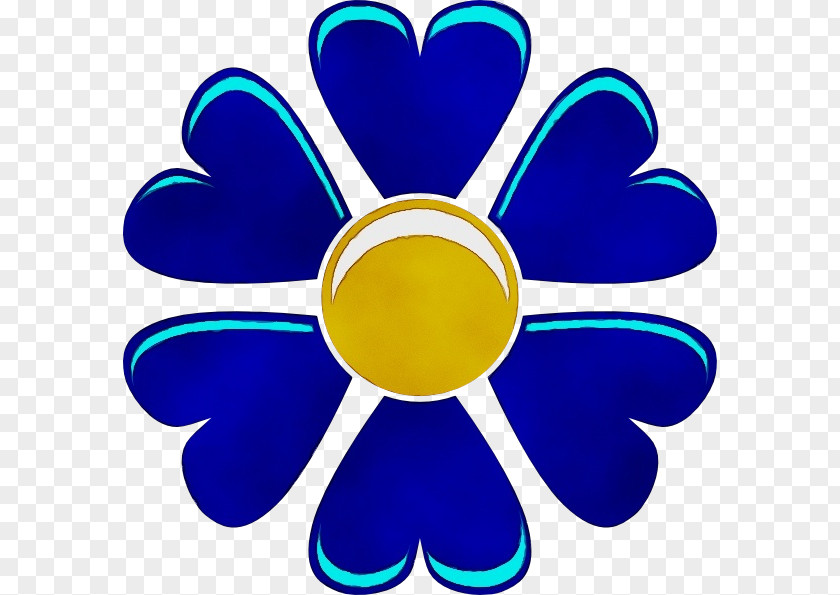 Symbol Cobalt Blue / M Chemical Flower Yellow PNG