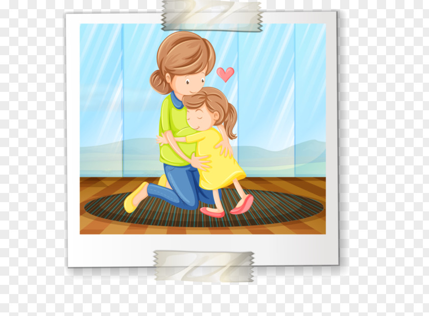Child Mother Hug PNG