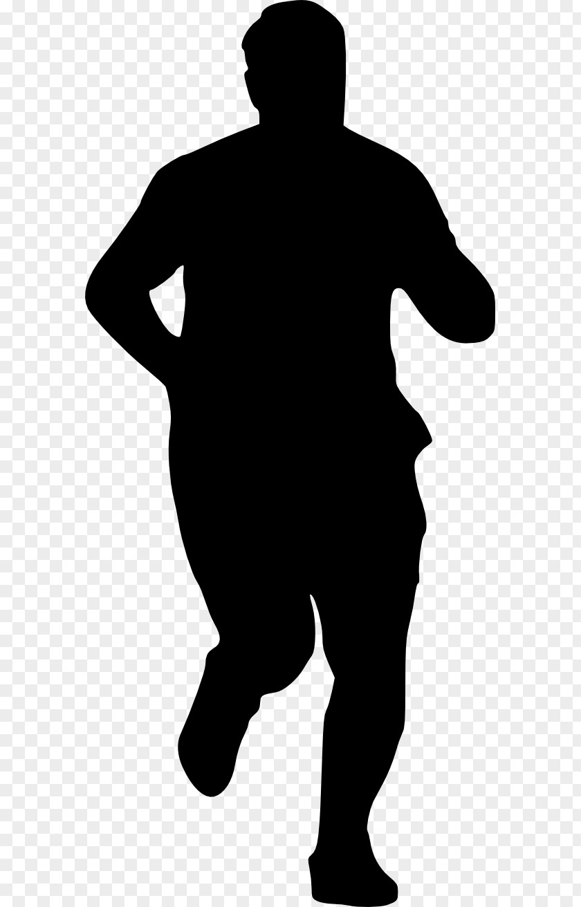 Running Man Silhouette Clip Art PNG