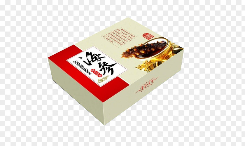 Sea Cucumber Gift Box As Food Packaging And Labeling PNG