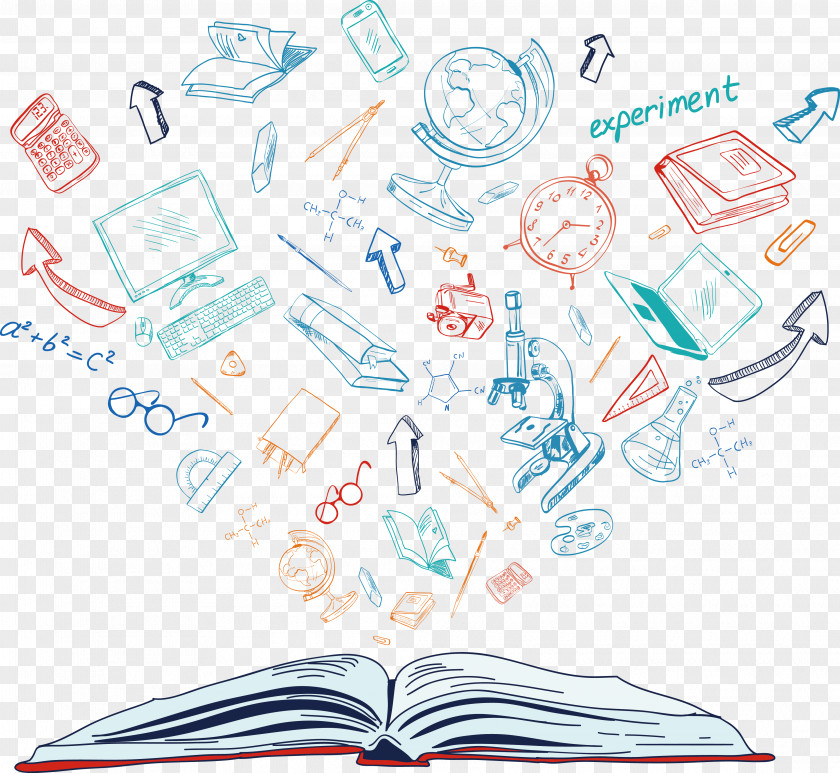 The Background Of Knowledge In Book Paper Text Illustration PNG