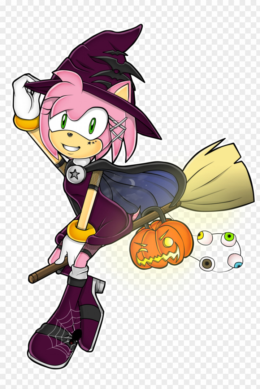 Amy Rose Ariciul Sonic Halloween The Hedgehog Coloring Book PNG