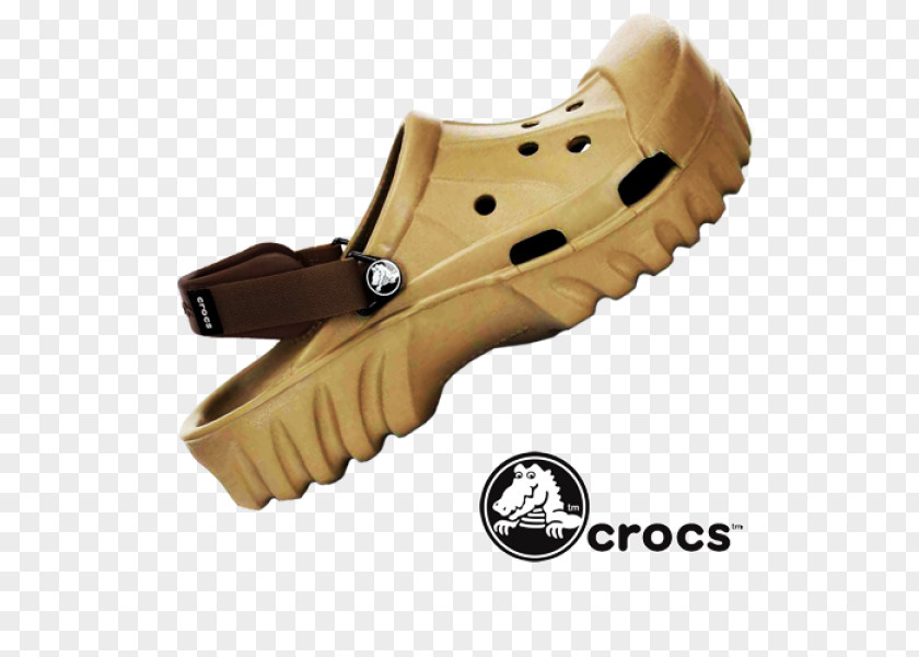 Sandal Shoe Crocs Clog Tan PNG