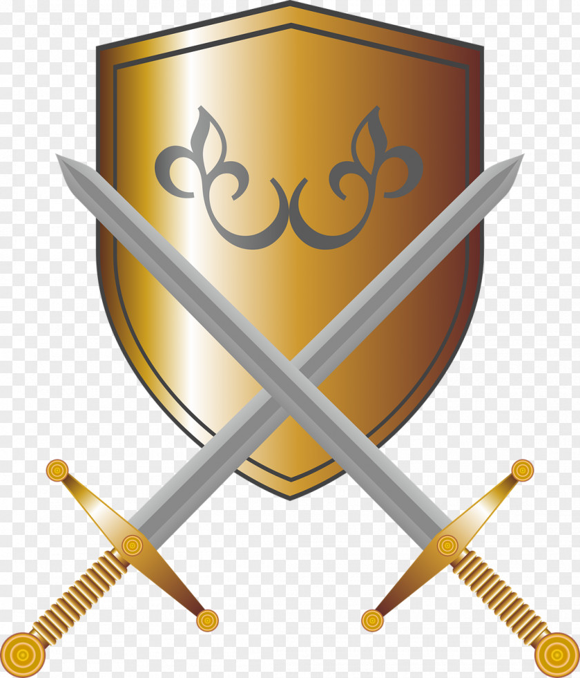 Swords Knightly Sword Shield Weapon PNG