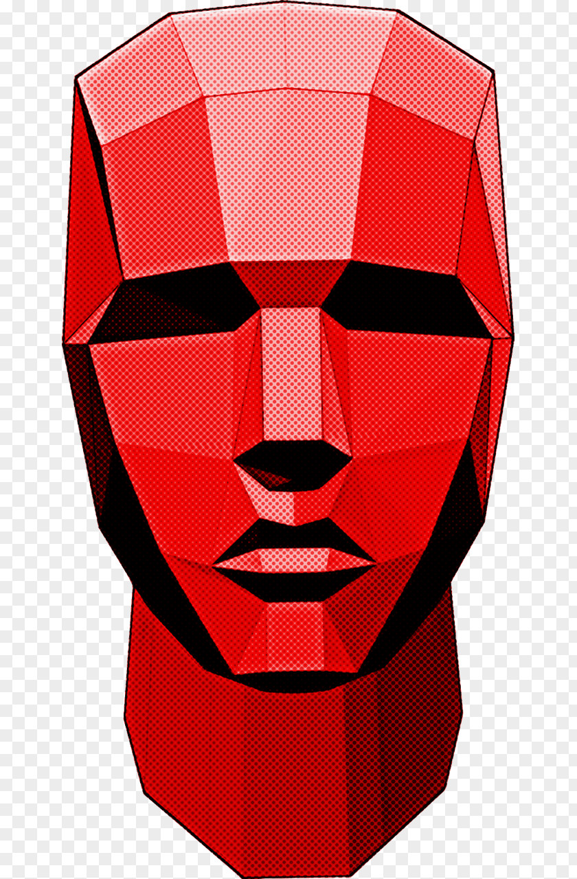 Symmetry Head Red PNG