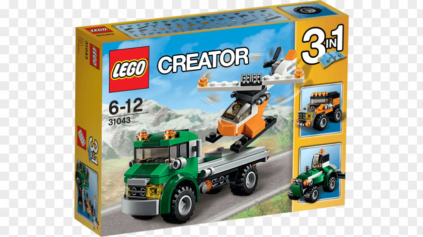 Toy Lego Creator LEGO 31043 Chopper Transporter City PNG