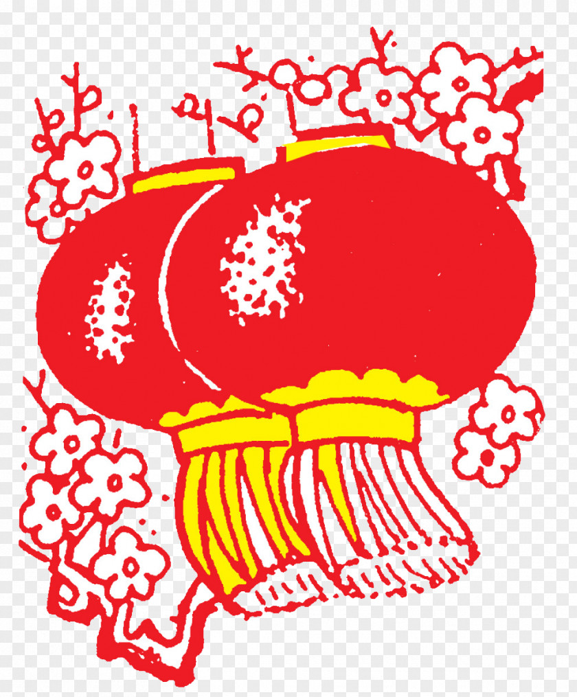 Chinese New Year Red Lanterns Lantern Festival Illustration PNG