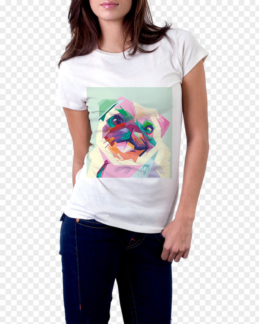 Hand-painted Dog Printed T-shirt Clothing Sleeve PNG