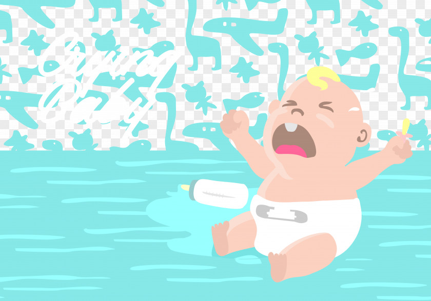 Hungry Baby Crying Infant Illustration PNG