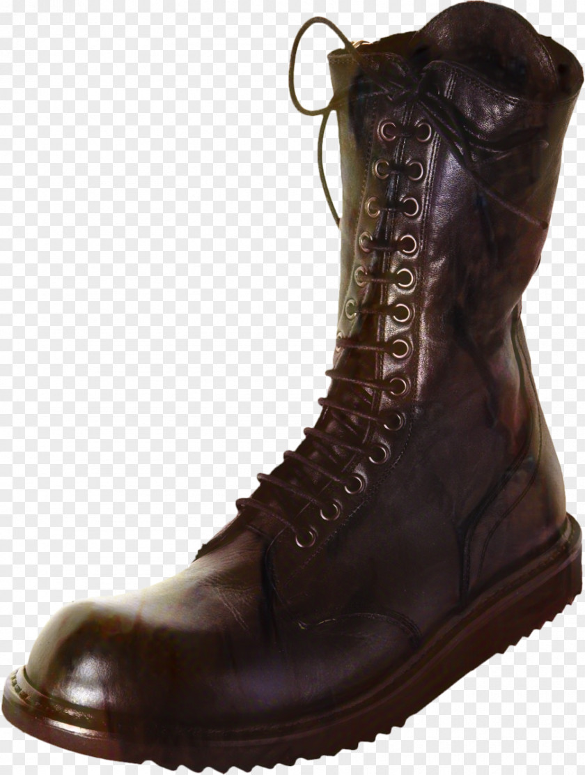 Leather Steeltoe Boot Snow Background PNG