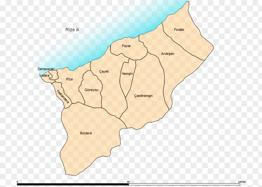 Map Rize Of Kalkandere İkizdere Artvin Province PNG