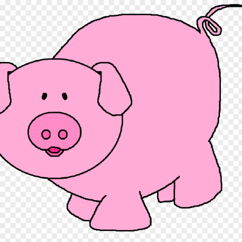 Pig Domestic Clip Art Vector Graphics PNG