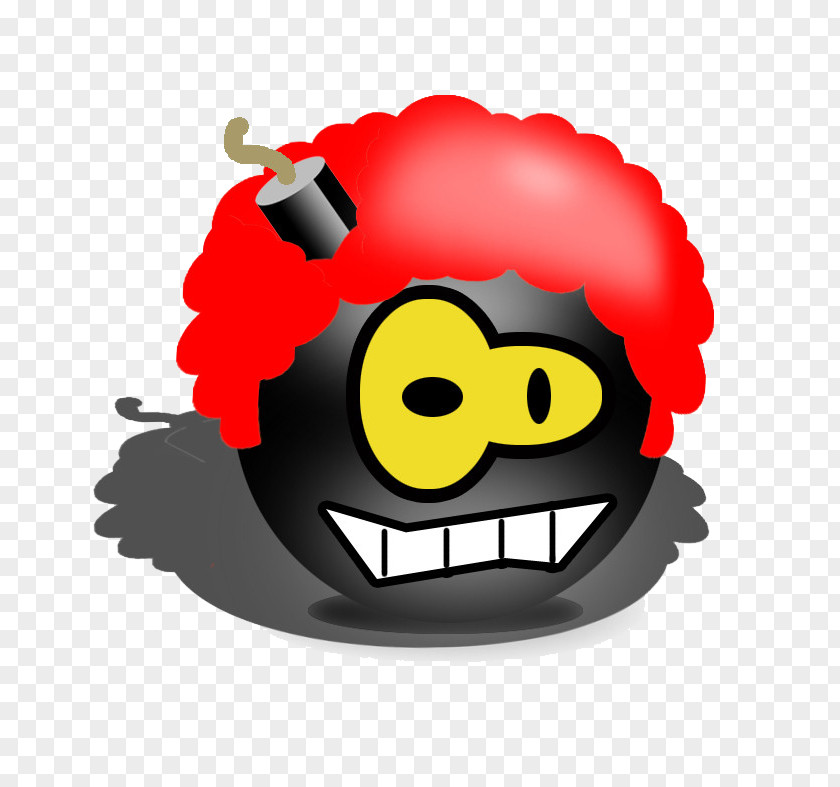 Wearing A Curly Wig Cartoon Bomb Land Mine Explosion PNG