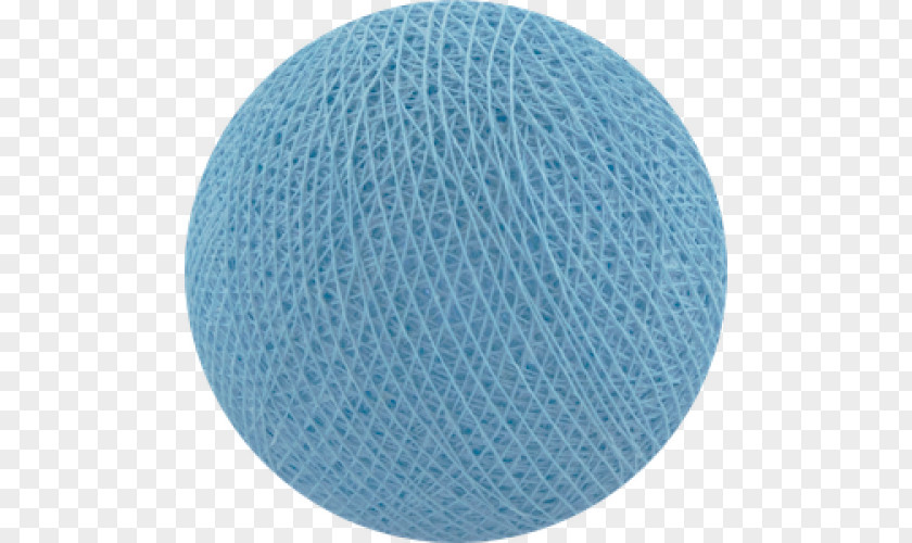 Garland Cotton Balls Textile Blue PNG
