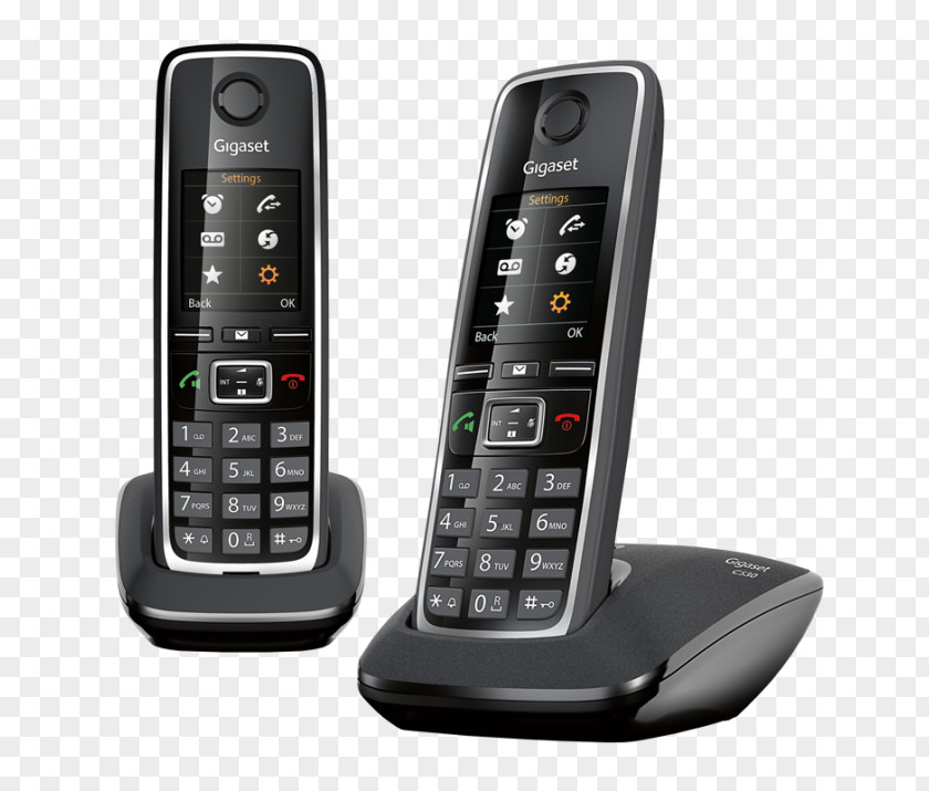 Old Phones Cordless Telephone Gigaset C530 Communications Digital Enhanced Telecommunications PNG