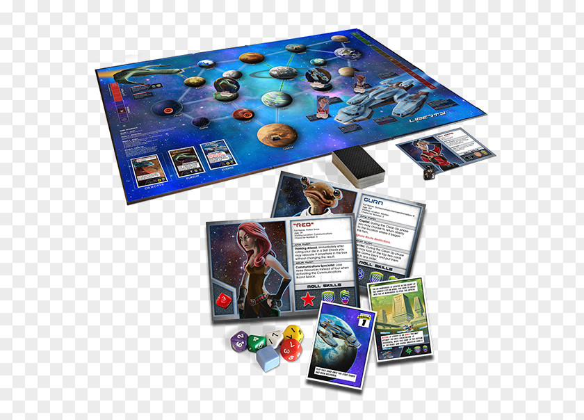 Space Board Game Set Stronghold Star Realms PNG