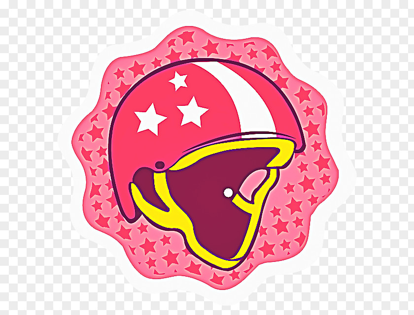 Sports Gear Helmet Red Pink Clip Art PNG