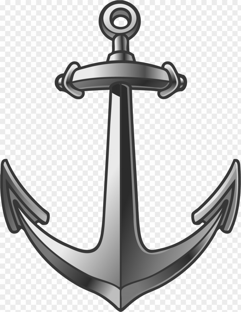 Vector Painted Anchor Ship Watercraft PNG