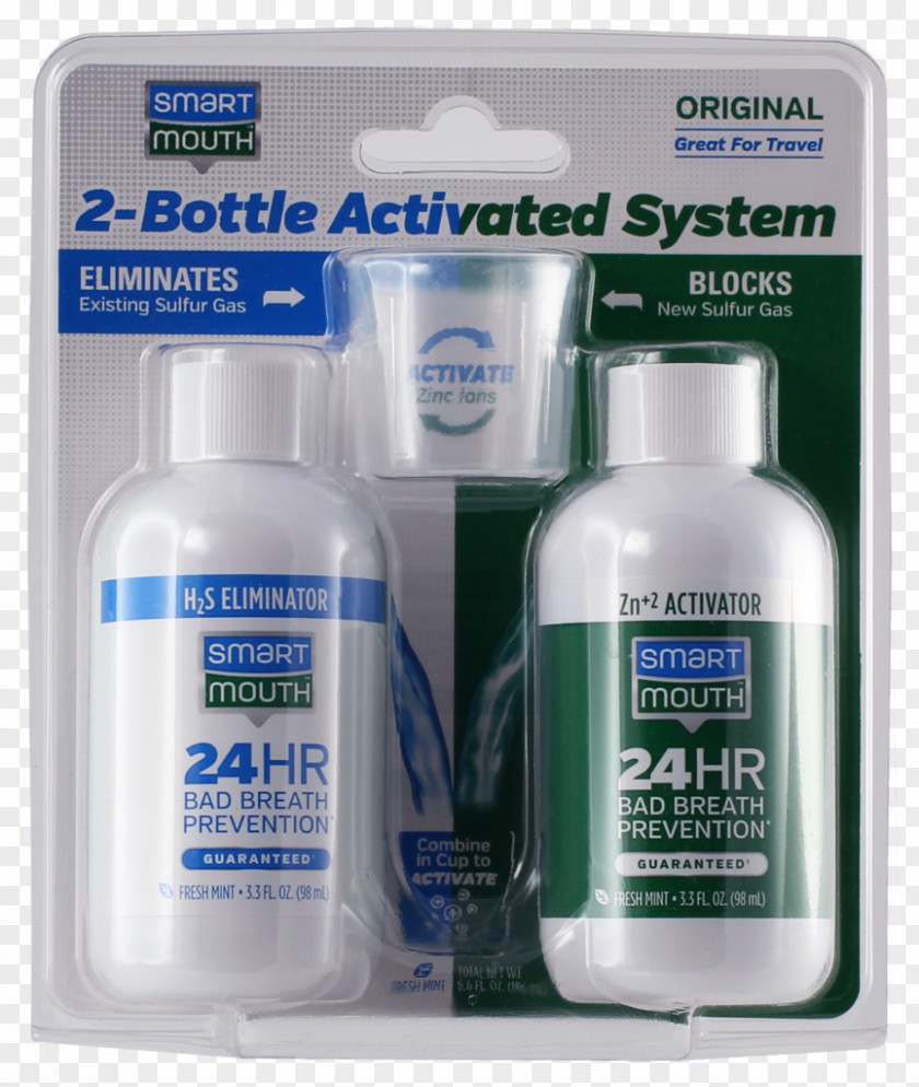 Bad Breath Smartmouth Original Activated Mouthwash Xerostomia Toothpaste PNG