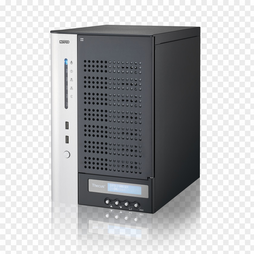 Computer Cases & Housings Network Storage Systems Thecus Technology N7710-G N7770-10G 7-Bay NAS Enclosure, Category Small/Medium Business SMB, Interface 2x Ethernet/RJ 45 USB PNG