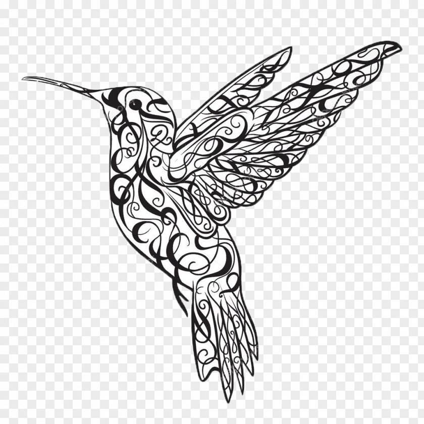 Hummingbird Tattoo Royalty-free PNG