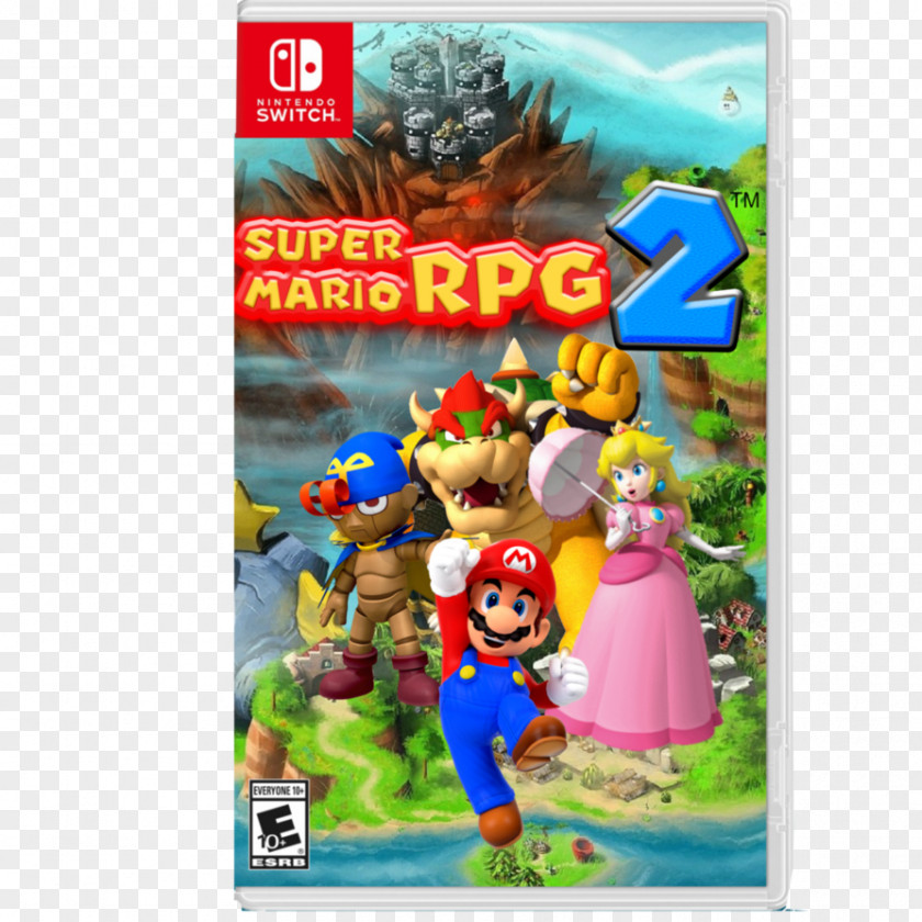 Super Mario Box RPG & Luigi: Partners In Time Series Fan Art Video Game PNG