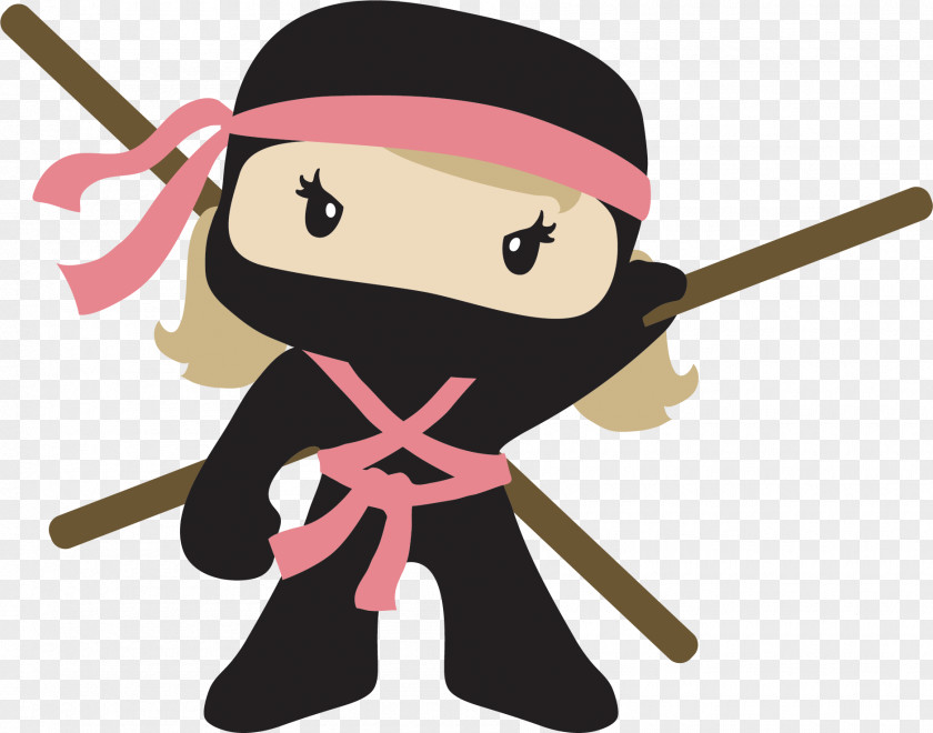 Ninja Clip Art Image Girls PNG