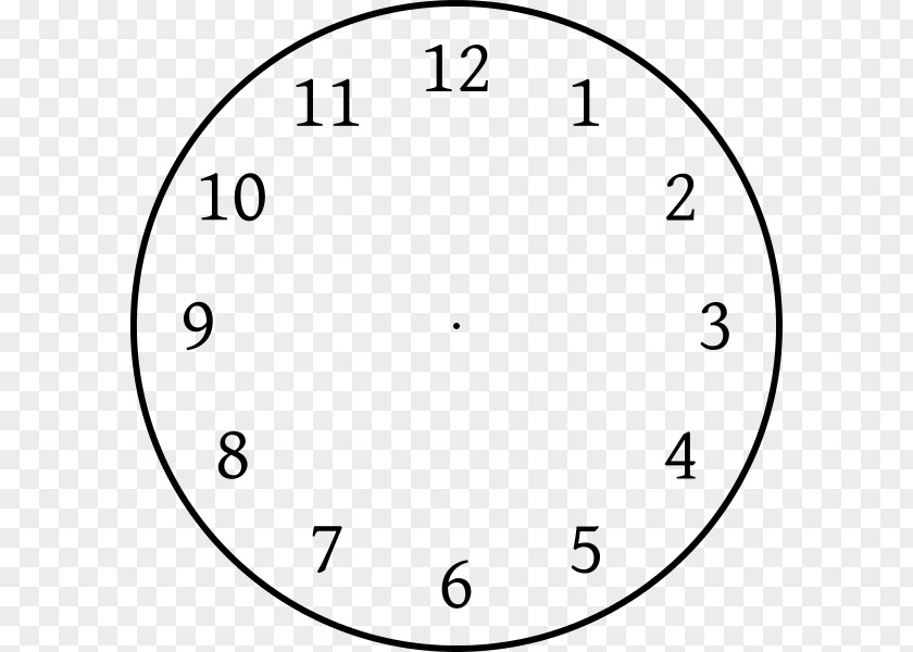 Clock Without Hands Face Template Position Clip Art PNG