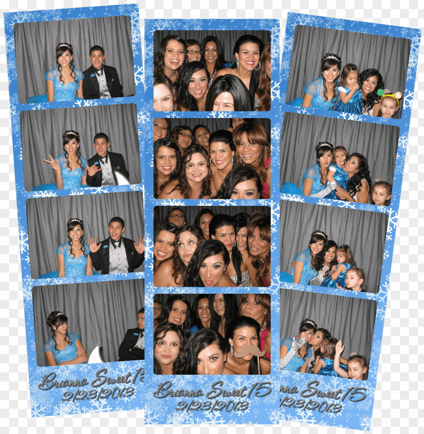 Collage Photo Booth Quinceañera Birthday PNG