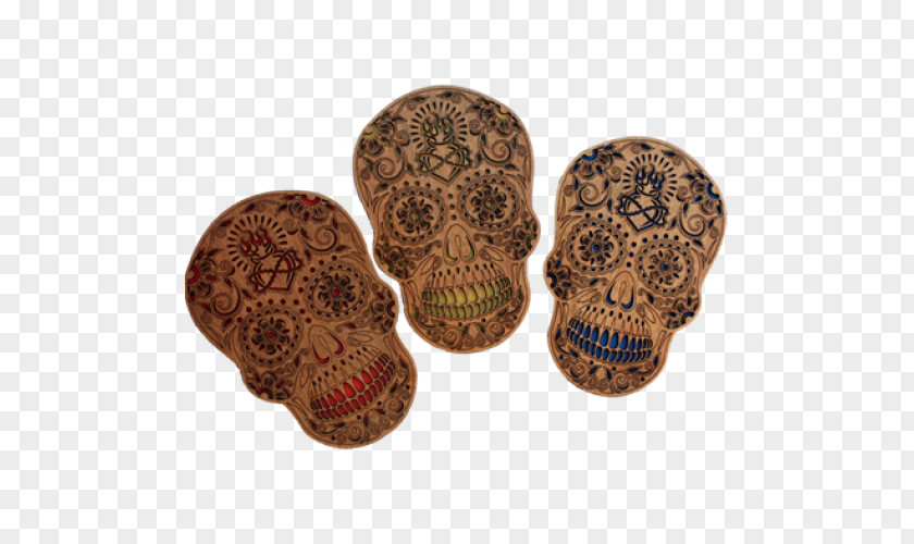Flame Skull Pursuit Brown PNG